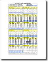 2014 League Schedule for Print